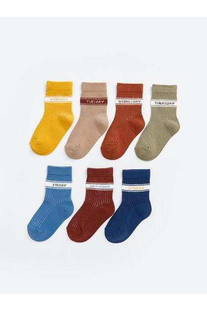 Printed Baby Boy Socks 7 Pack (W4)