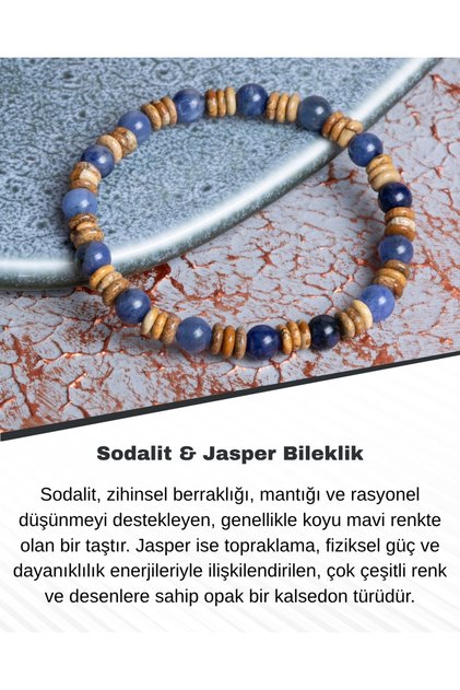 Sodalite & Jasper Bracelet
