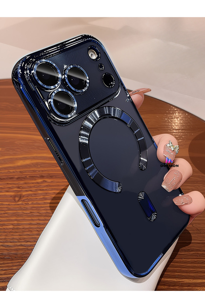 Iphone 18 Pro / 17 Pro Uyumlu Kılıf Kamera Lens ve Hoparlör Toz Korumalı Magsafe Şarj Özellikli Silikon
