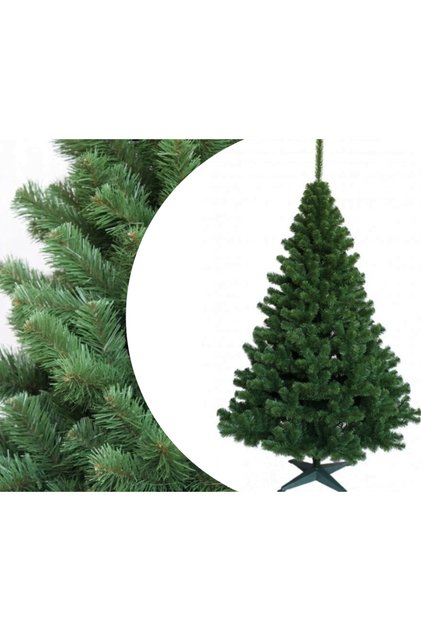 Brad de Crăciun artificial cu aspect, înălțime 150 cm, verde, include suport