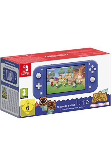 Consolă Switch Lite albastră + Animal Crossing: New Horizons
