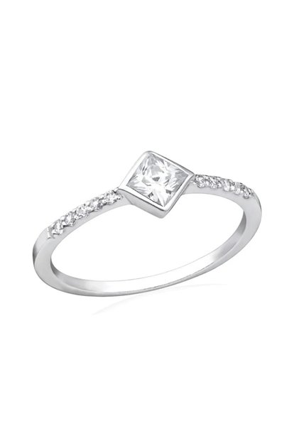 S925 Clear Diamond Ring, size 56