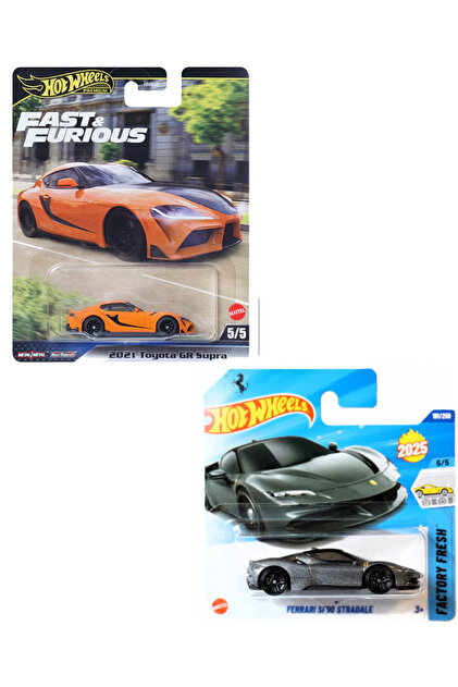 HOT WHEELS Premium 2021 Toyota GR Supra - Ferrari Sf90 Stradale