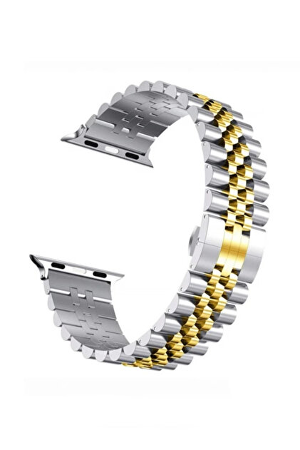 FERRO Gümüş ve Sarı Çelik 44 mm Saat Kordonu FSWMK244-D - Fiyatı