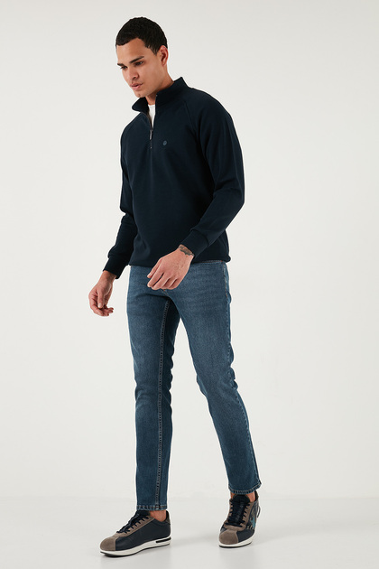 Cotton Regular Fit Normal Waist Pipe Leg Jeans Men's Denim Pants 2211C36Parma