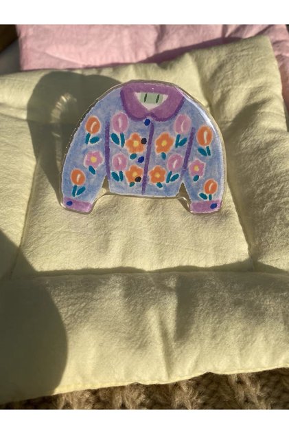 Popsocket Kazak ve Gömlek Tasarımlı Renkli Telefon Tablet Tutacağı