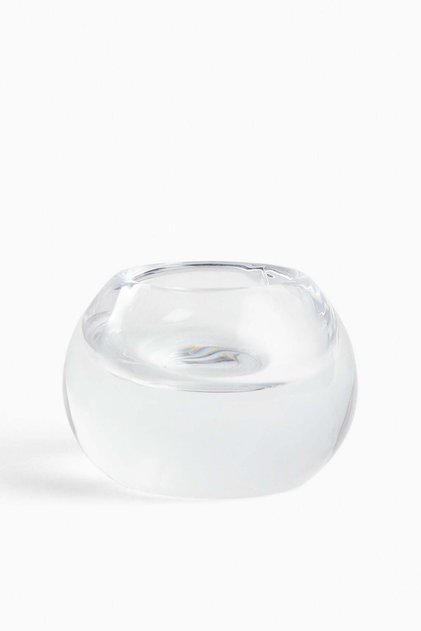 Glass tealight holder