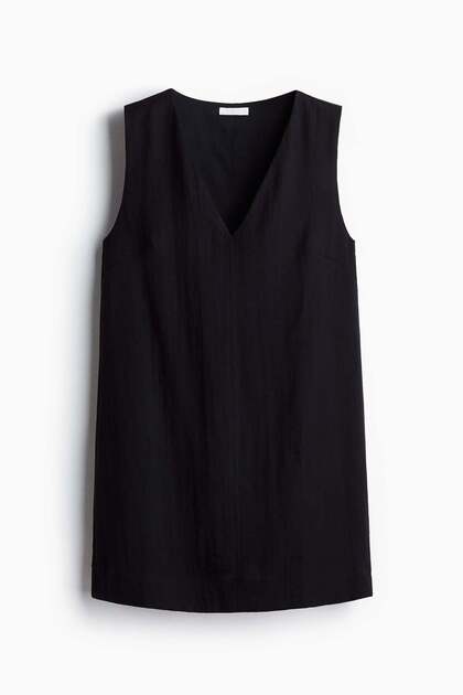 V-neck shift dress