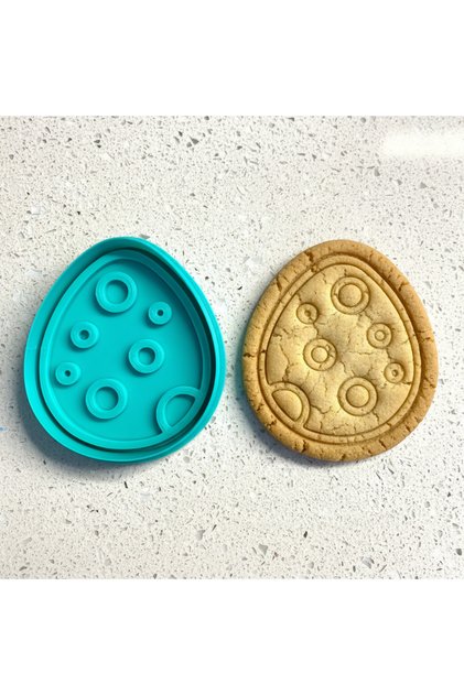 Dinosaur Egg Cookie Mold and Stamp Set | Easter, Space, Sugar Dough, Clay Sculpting