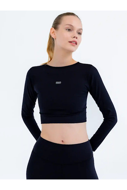 Uzun Kollu Crop Top