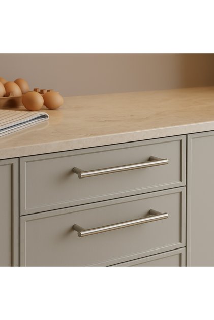 1901.08 Saten Furniture Handle 192 mm | Kitchen Cabinet and Drawer Handle