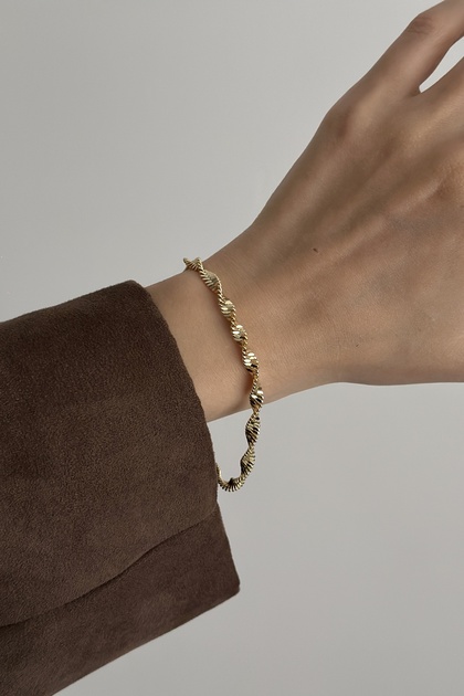 Steel Singapore Chain Bracelet