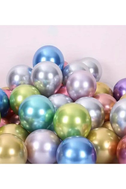 Kalisan Chrome Balloon 12 Inch 8 Pieces