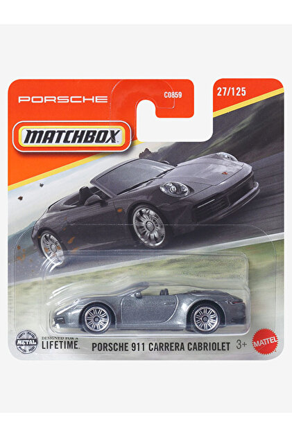 HOT WHEELS Matchbox Porsche 911 Carrera Cabriolet - Gri (1/64