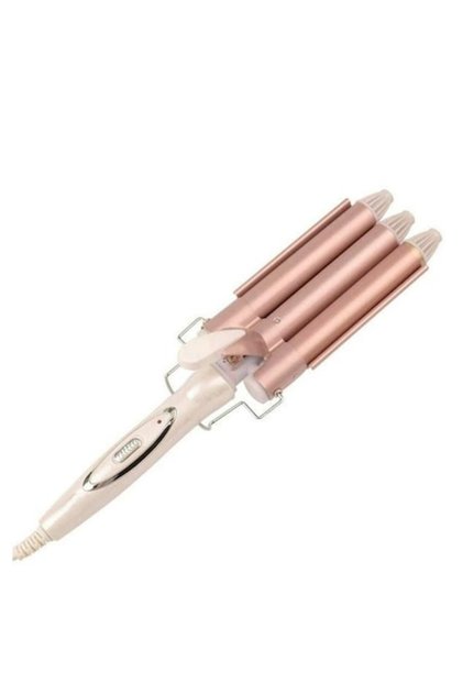 Ondulator de păr profesional, Klausstech, 55W, încălzire rapidă, grosime 25 mm, roz