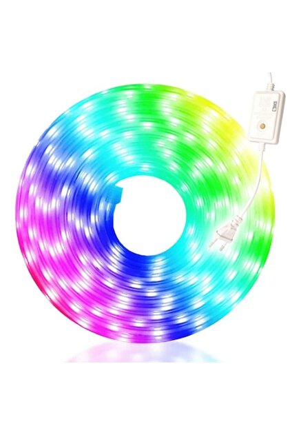 Bandă LED de Crăciun pentru instalare, impermeabilă, rolă de 20 de metri, tub flexibil de protecție, exterior,