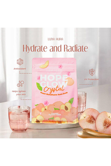 Luna Aura Hope Glow Crystal Peach Glutathione Juice Drink- Trendyol
