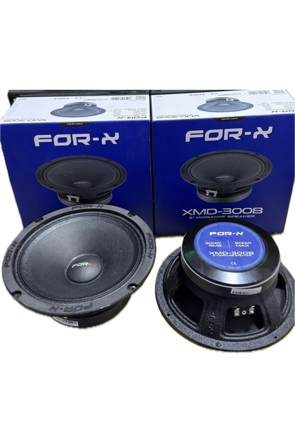 For-X FORX XMD-3008 TANESİ 600WATT 300RMS 20CM MİDRANGE 2 ADET