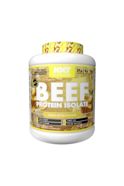 Beef Protein Isolate, Lemon Ice Tea, 60 Servings 1.8Kg, High-Quality Protein, Rich in Amino Acids