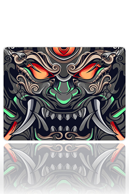 urzuva Infernal Oni Gaming Oyuncu XL Mouse Pad Kaydırmaz Dikişli