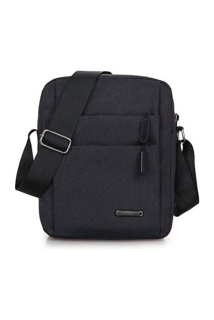Geanta crossbody unisex cu 5 compartimente, 12 litrii, curea reglabila si buzunar interior,