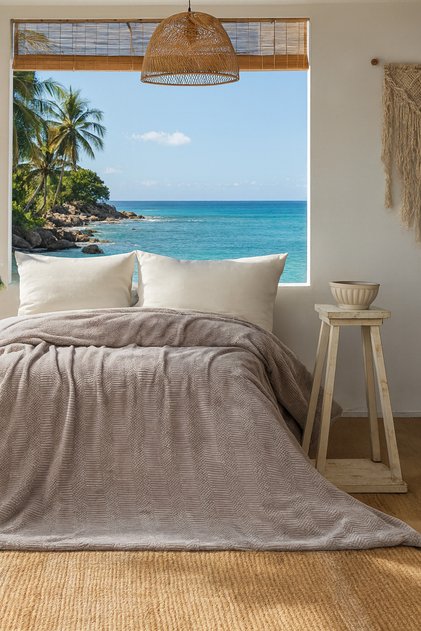 Vincenzo Blanket 140*190 Stone