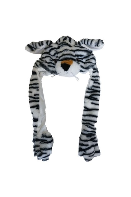 Movable Lighted Winter Beanie Hat with Plush Figures and Movable Ears