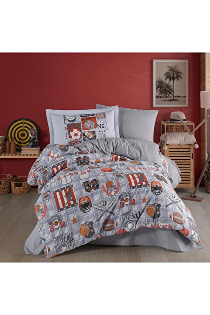Victory Blue - Poplin Studio Single Duvet Cover Set