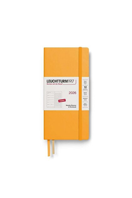 Semainier 2025 2026 Agenda Semainier LEUCHTTURM1917 2026 - Format A5, Juillet 2025 à Décembre