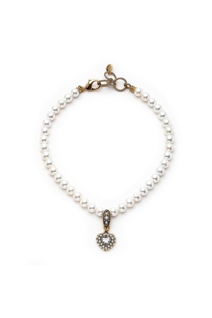 Pure Heart İnci Kalp Charm İnci Kolye