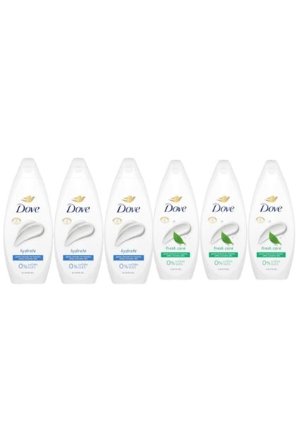 Set Igiena 6 x Componente, 3 x gel dus 720ml hydrate, 3 x gel dus 720ml fresh care