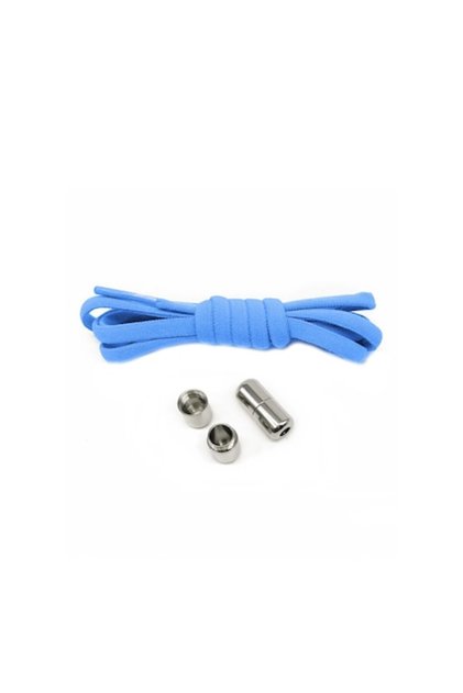 Șireturi CoolMag pentru încălțăminte sport, elastice, cu capsulă magnetică, 0,6x120 cm, albastru deschis, Doty®