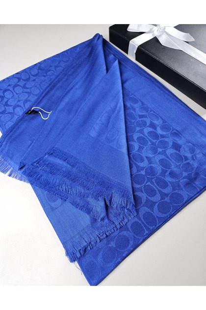 Luxury Shawl C Pattern Cotton Cashmere Silk Shawl 4 Seasons Double-Sided 75 X 200 cm