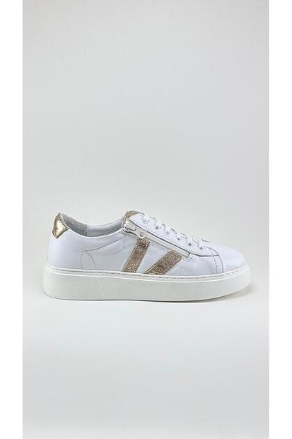 Women's Genuine Leather White Sneakers - Ultra Light and Comfortable - Eva Sole