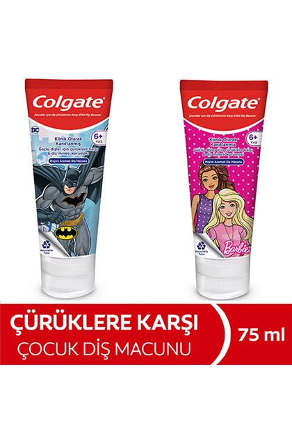BARBİE BATMAN ÇOCUK DİŞ MACUNU 75ML (2 ADET)