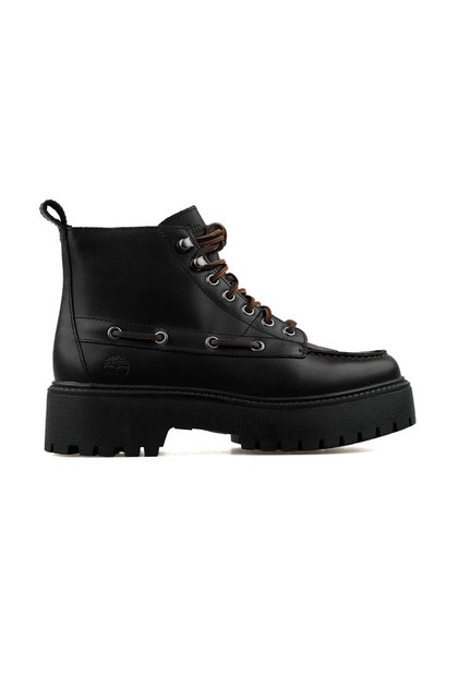 Stone Street Mid Lace up Boot Women's Black Boots Tb0A27Yzw021