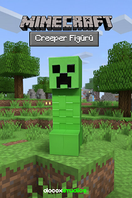 未使用　クリサスコレクション　KEEPER OF DREAMS Docox Studios Minecraft Creeper Figürü Piksel Stil Dekor