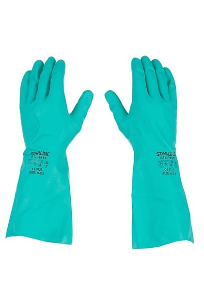 Chemical Nitrile Gloves Stl-1815 Ajklmnopt En 388: 4101X 8-8,5 Size 5 Pairs