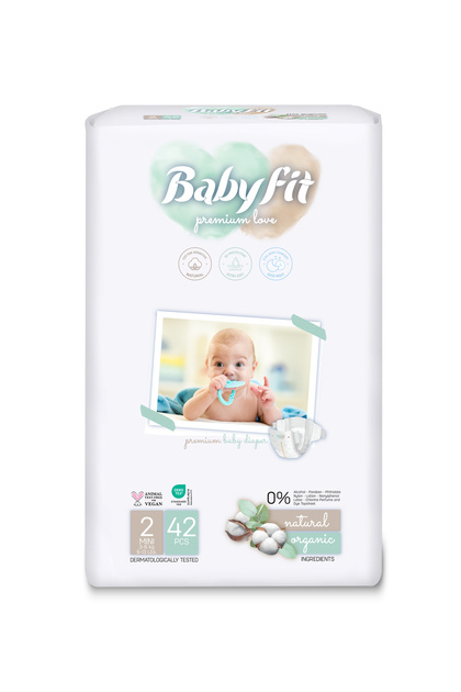 Baby Fit Natural Alcohol Free Diaper Eco Pack Size 2 (42) PC