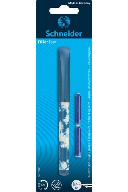 Εύχρηστο στυλό + 2 ανταλλακτικά Schneider/σε blister, μπλε