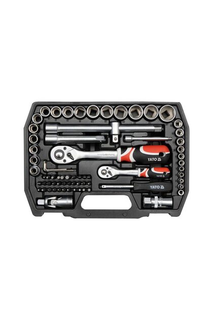 Trusă tubulare și biți 1/2" 1/4" 72 BUC YT-38782