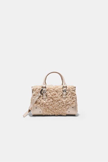 Stradivarius Suni kürk tote çapraz askılı çanta - Fiyatı, Yorumları