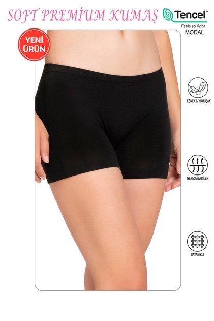 Özkan 27782 Women's Premium Fabric Modal Cotton Flexible Comfortable Mini Boxer Shorts Leggings