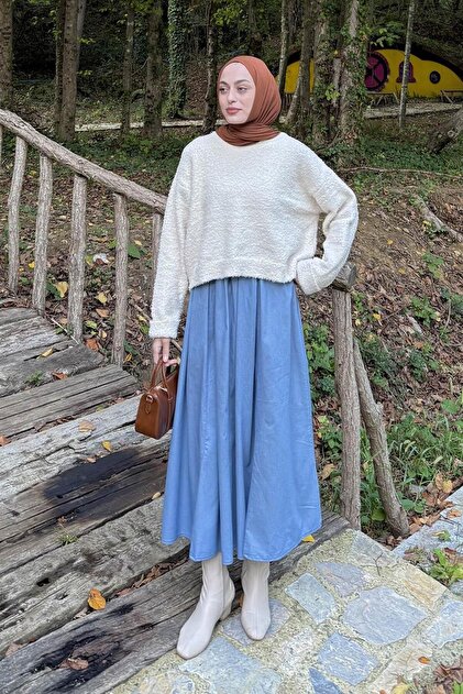 Striped Fisherman Sweater Natural