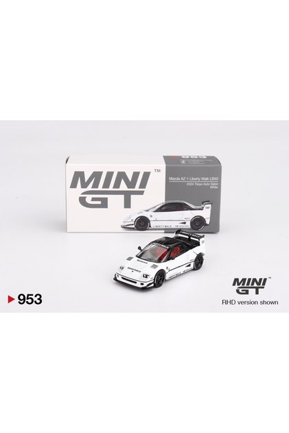 Mini GT 1/64 2024 AZ-1 Liberty Walk LB40 White 2024 Tokyo Auto Salon