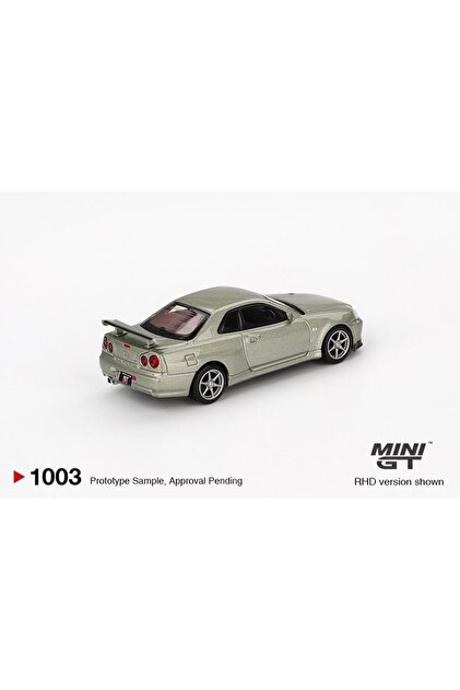 mini gt Nissan Skyline GT-R (R34) V-Spec II Nür Millenium Jade
