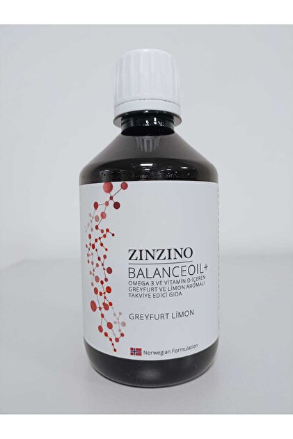 Zinzino Balanceoil Omega 3 ve D Vitamini İçeren Greyfurt ve Limon