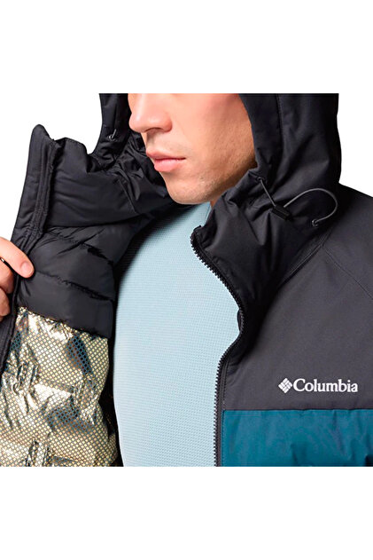 Columbia Grand Trek III Down Hooded Erkek Mavi Outdoor Mont WM7857