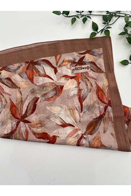 Fall Pattern Organic Cotton Shawl