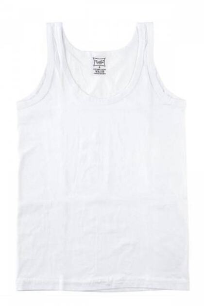 Boy's White 6-Piece Combed Cotton Tank Top 100% Cotton
